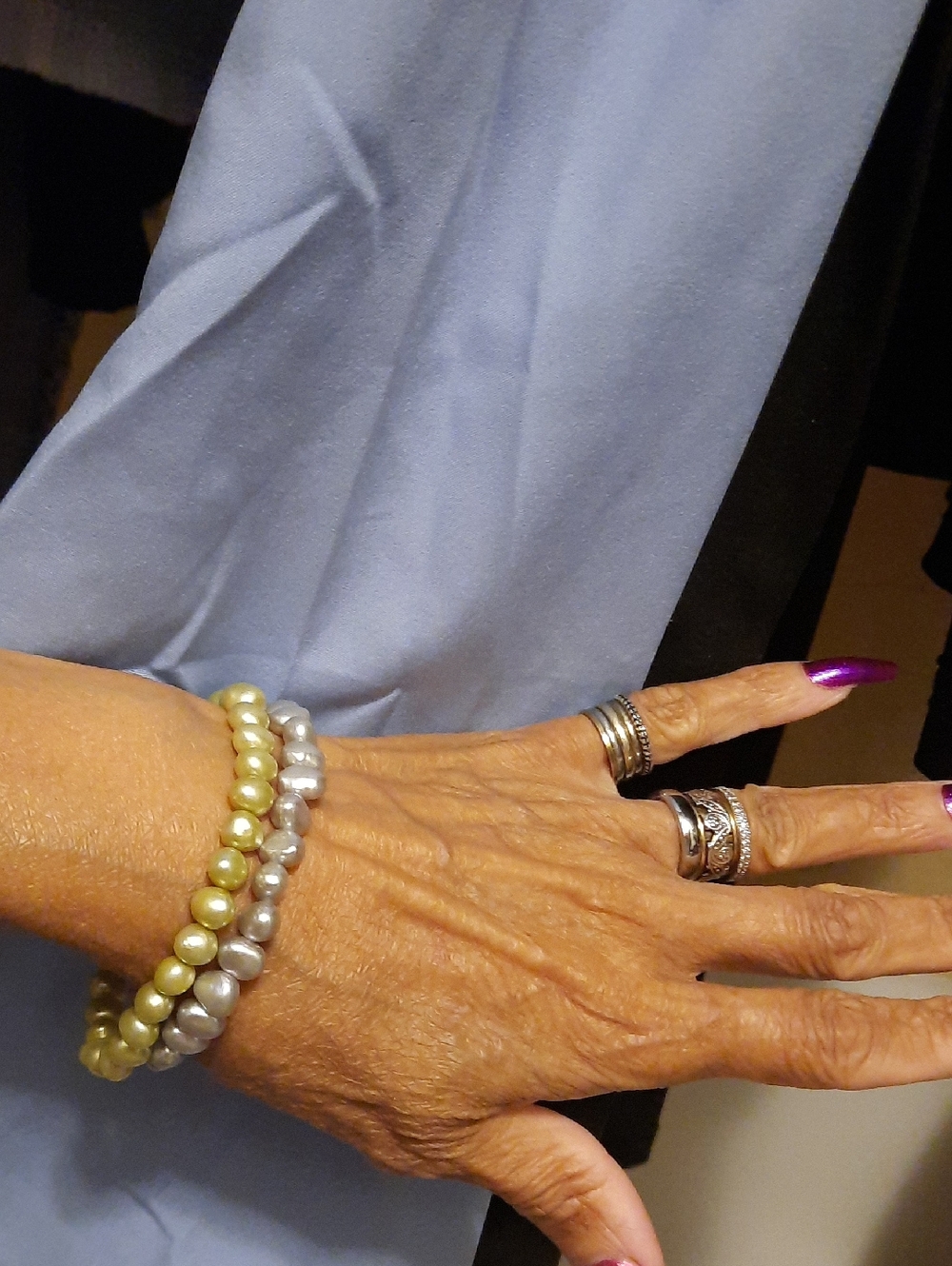 Genuine Honora Freshwater Pearls Lot of Two Gift 🎁Bagged Lilac And Pistachio